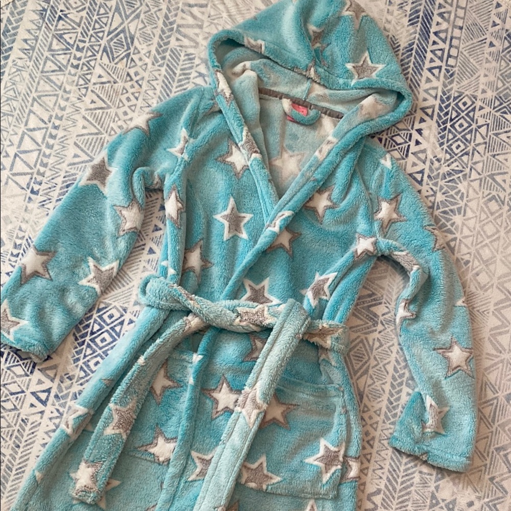 Jenni Plush Star Robe with Hood - Picture 2 of 7
